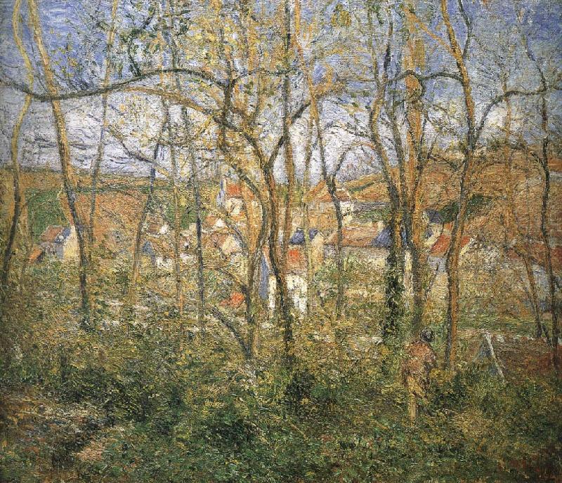Camille Pissarro Woods Norge oil painting art